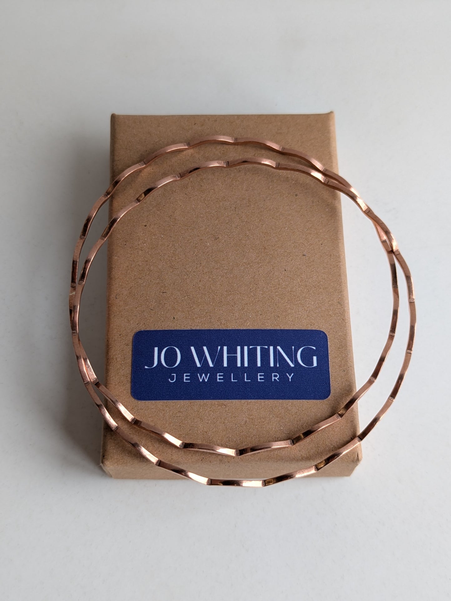 Copper Scalloped Wire Bracelet