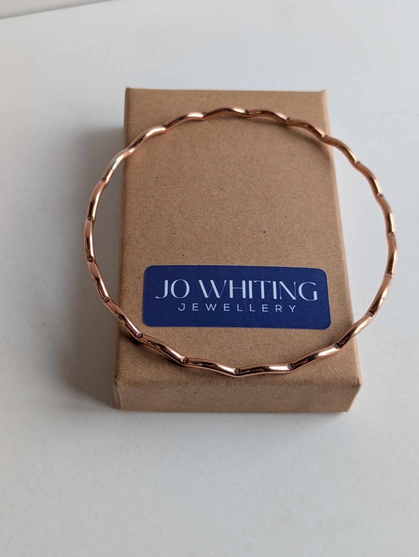 Copper Scalloped Wire Bracelet