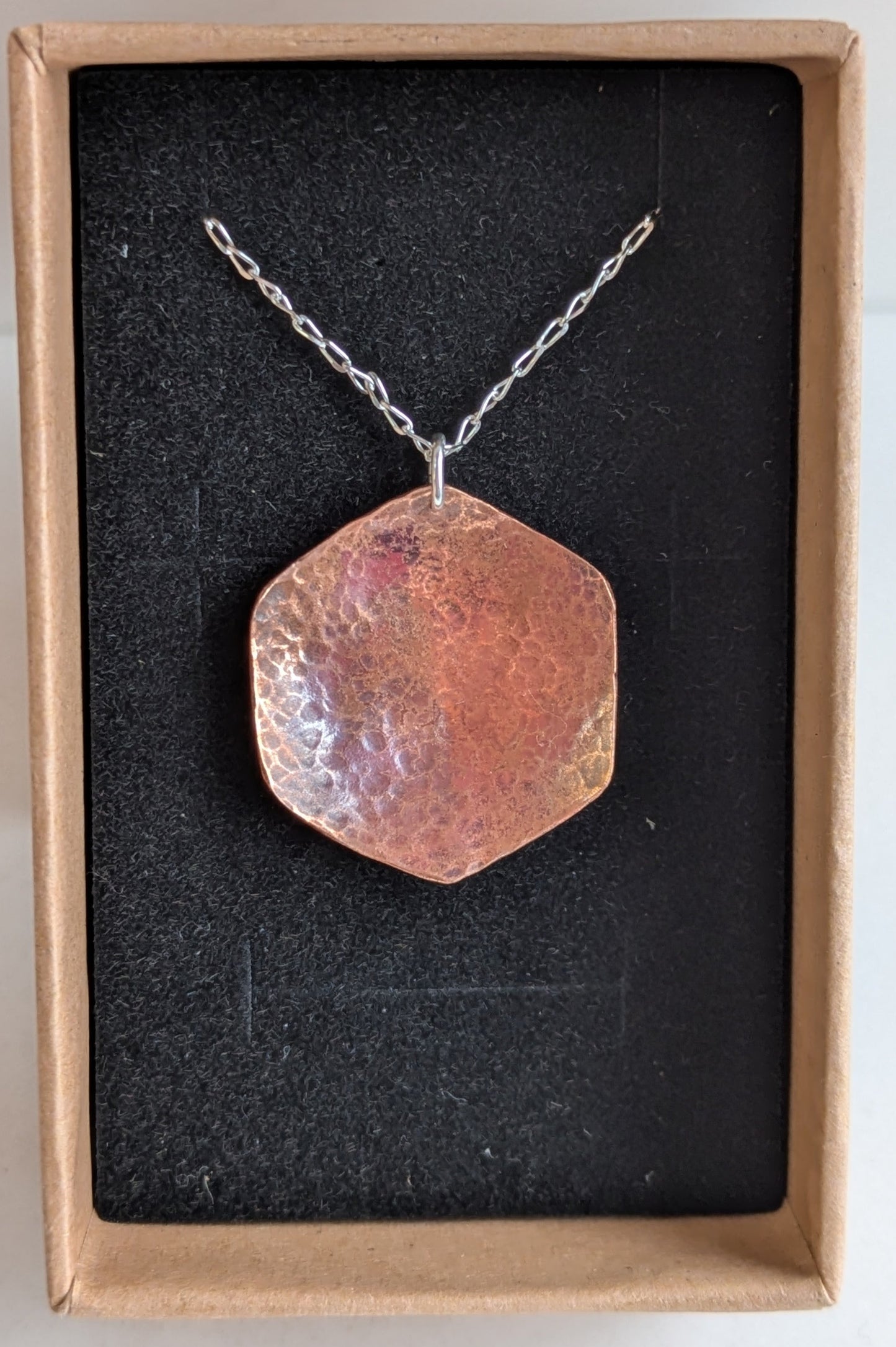 Copper Hexagon Pendant